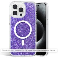 Techsuit Custodia per Samsung Galaxy S25+ S936, Techsuit, Sparkly Glitter, Viola — 2