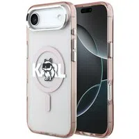 Custodia MagSafe per Apple iPhone 17 Air, Karl Lagerfeld, IML Sketch Logo Choupette, Rosa — 3