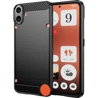 Custodia per Nothing CMF Phone 1, Techsuit, Carbonio, Nera — 3