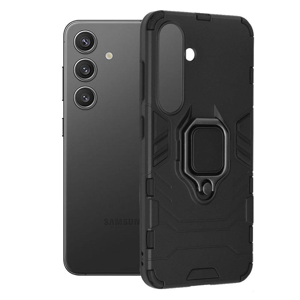 Techsuit Custodia per Samsung Galaxy S24 S921, Techsuit, Shield, Nera
