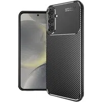 Custodia per Samsung Galaxy S24 S921, Techsuit, CarbonFiber, Nera — 3