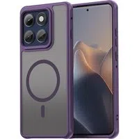 Custodia MagSafe per Motorola Edge 60 Pro, Techsuit, HaloFrost II (Foro Grande per Obiettivo), Viola — 3