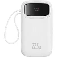 Batteria Esterna Baseus Qpow2, 10000mAh, 22.5W, QC + PD, 1 x Lightning - 1 x USB-A - 2 x USB-C, Bianca P10055003223-00 — 3