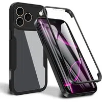 Custodia per Apple iPhone 17 Pro Max, Techsuit, ColorVerse 360, Nera — 3
