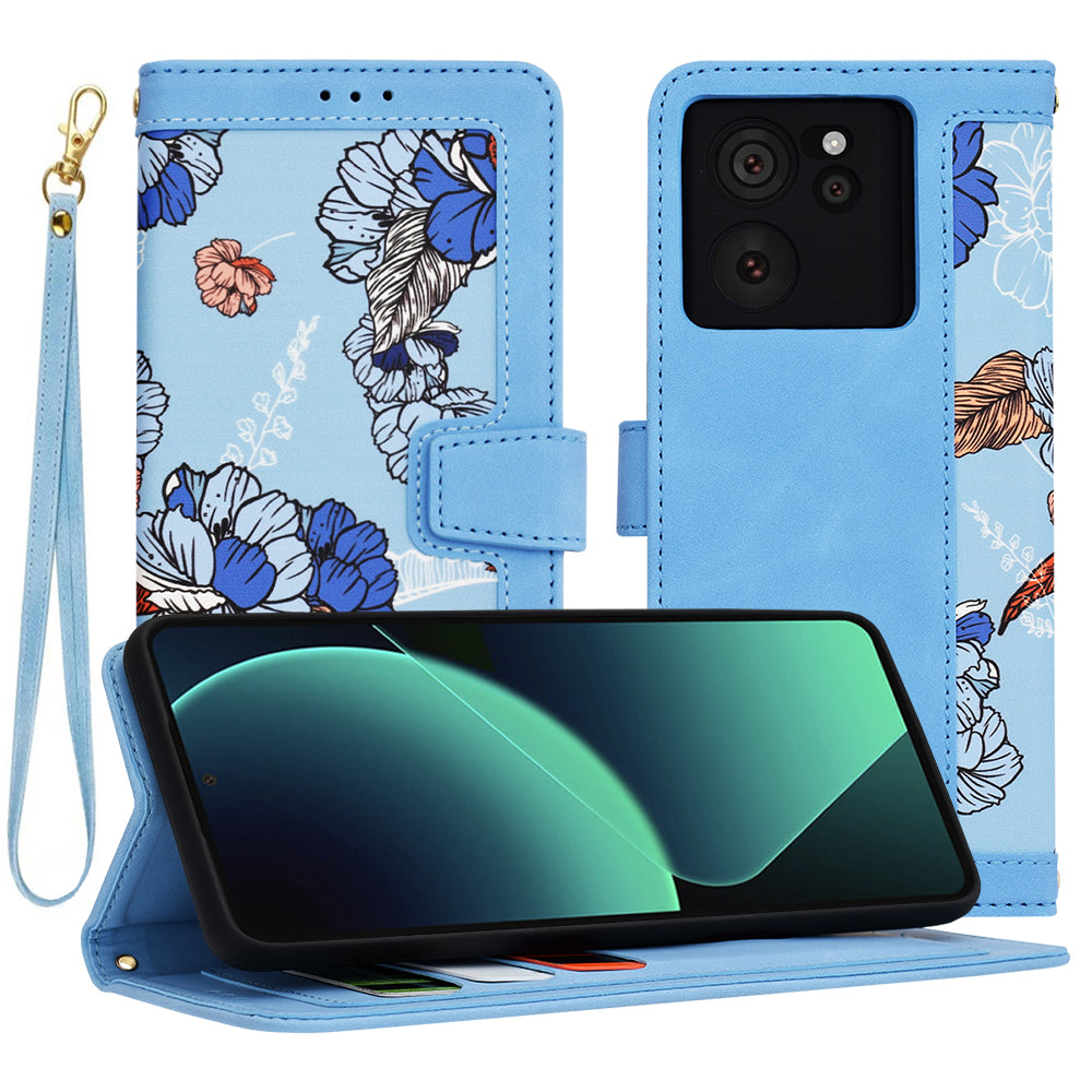Techsuit Custodia per Xiaomi 13T Pro / 13T, Techsuit, FlipCraft, Blu
