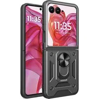 Custodia per Motorola Razr 50 Ultra, Techsuit, CamShield, Nera — 3