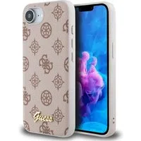 Custodia MagSafe per Apple iPhone 17e / 16e, Guess, Peony Script, Marrone — 3