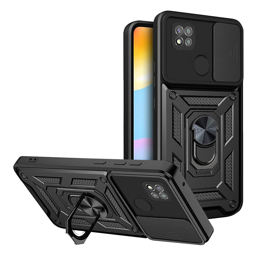 Custodia per Xiaomi Redmi 9C NFC / 9C, Techsuit, CamShield, Nera