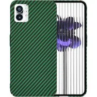 Custodia per Nothing Phone (1), Techsuit, Carbonite FiberShell, Verde — 3