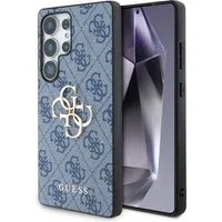 Custodia per Samsung Galaxy S25 Ultra S938, Guess, 4G Big Logo, Blu Nera — 3