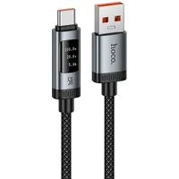 Cavo Dati e Ricarica USB-A - USB-C HOCO Display U148, 100W, 1.2m, Nero — 3