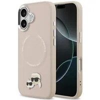 Custodia MagSafe per Apple iPhone 17, Karl Lagerfeld, Karl & Choupette Pins, Rosa — 3