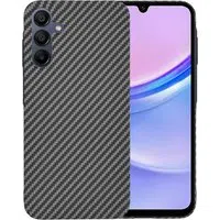 Custodia per Samsung Galaxy A15 5G A156 / A15 A155, Techsuit, Carbonite FiberShell, Nera — 3