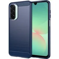 Custodia per Samsung Galaxy A26 A266, Techsuit, Carbonio, Blu — 3