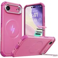 Custodia MagSafe per Apple iPhone 17 Air, ESR, Cyber Armor Kickstand, Rosa — 3