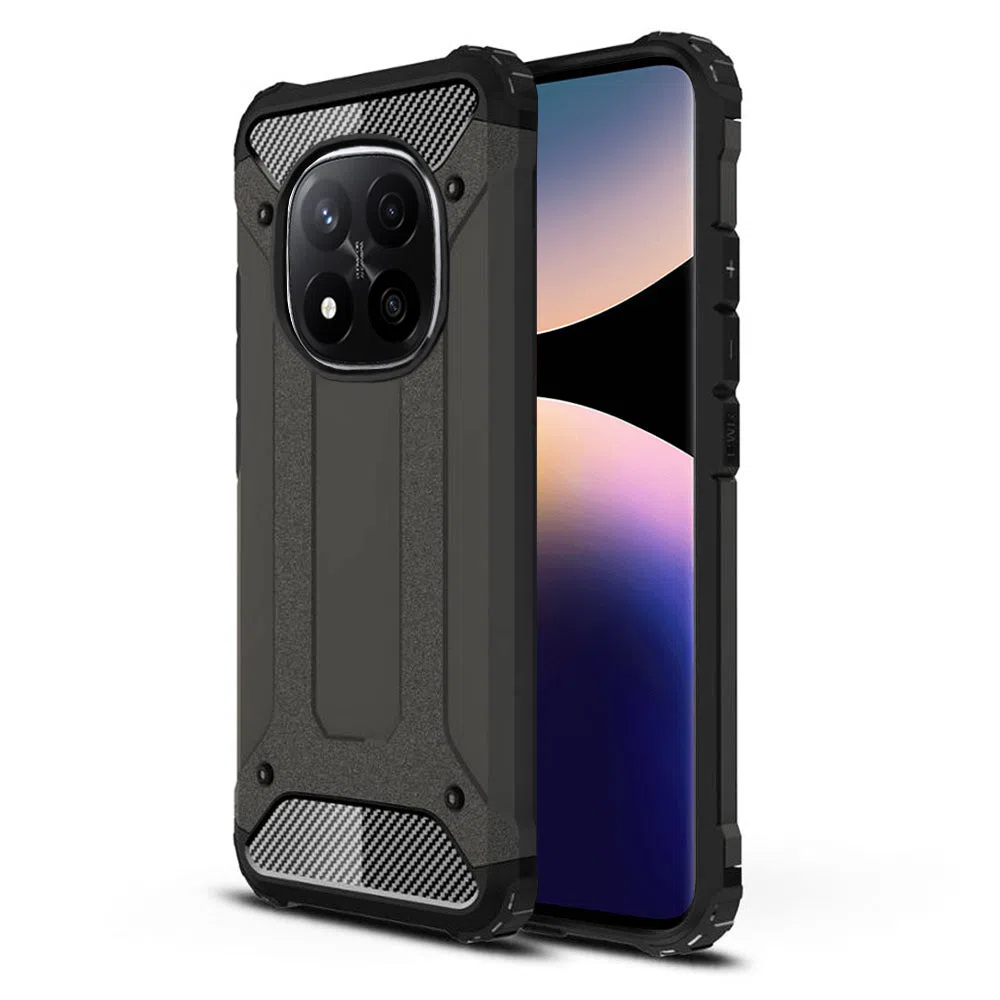 Custodia per Xiaomi Redmi Note 14 Pro+ 5G, Techsuit, Hybrid Armor, Nera — 2
