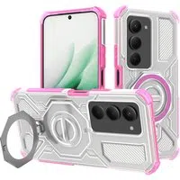 Custodia per Xiaomi Redmi 15 5G / 15 4G, Techsuit, Carbon Shield Pro, Rosa — 3
