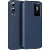 Custodia per Samsung Galaxy S25 Edge S937, Techsuit, SmartView, Blu — 3