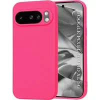 Custodia per Google Pixel 10 Pro XL, Techsuit, SoftFlex, Rosa Scuro — 3
