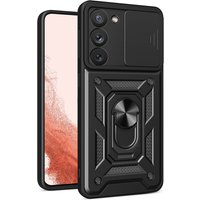 Techsuit Custodia per Samsung Galaxy S23+ S916, Techsuit, CamShield, Nera — 2