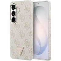 Custodia MagSafe per Samsung Galaxy S26 S942, Guess, Logo Triangolo 4G, Rosa — 3
