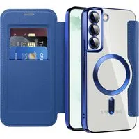 Custodia MagSafe per Samsung Galaxy S22+ 5G S906, Techsuit, SmartMag Book, Blu — 3