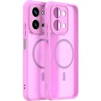Custodia MagSafe per Xiaomi Redmi 15C 5G / 15C 4G, Techsuit, HaloFrost II, Rosa — 3