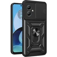 Custodia per Motorola Moto G14, Techsuit, CamShield, Nera — 3