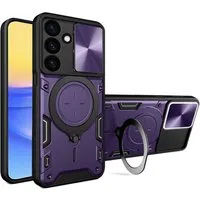 Custodia per Samsung Galaxy A16 5G A166 / A16 4G A165, Techsuit, CamGuard Pro, Viola — 3