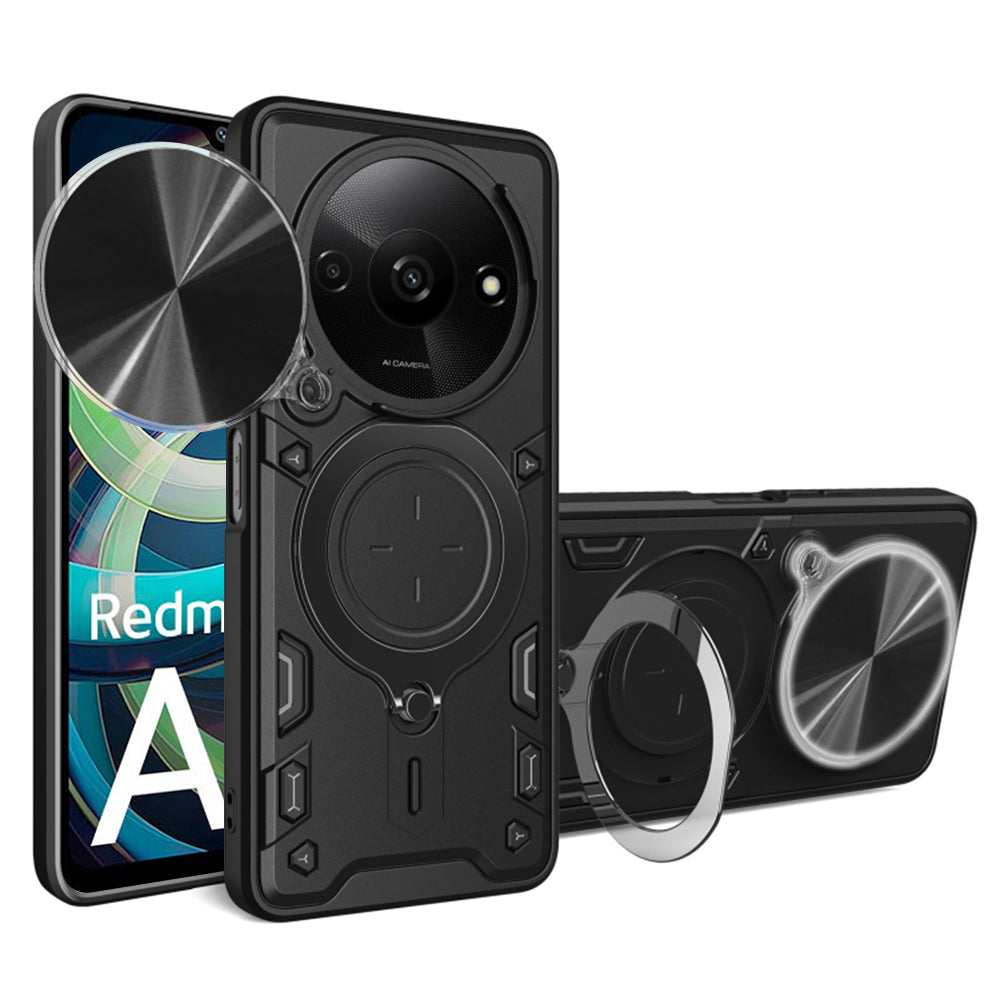 Custodia per Xiaomi Redmi A3, Techsuit, CamGuard Pro, Nera