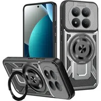 Custodia per Xiaomi Redmi Note 15 Pro 4G, Techsuit, RuggedCam, Grigio — 3