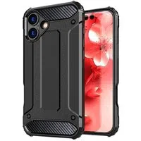 Custodia per Apple iPhone 16 Plus, Techsuit, Hybrid Armor, Nera — 3