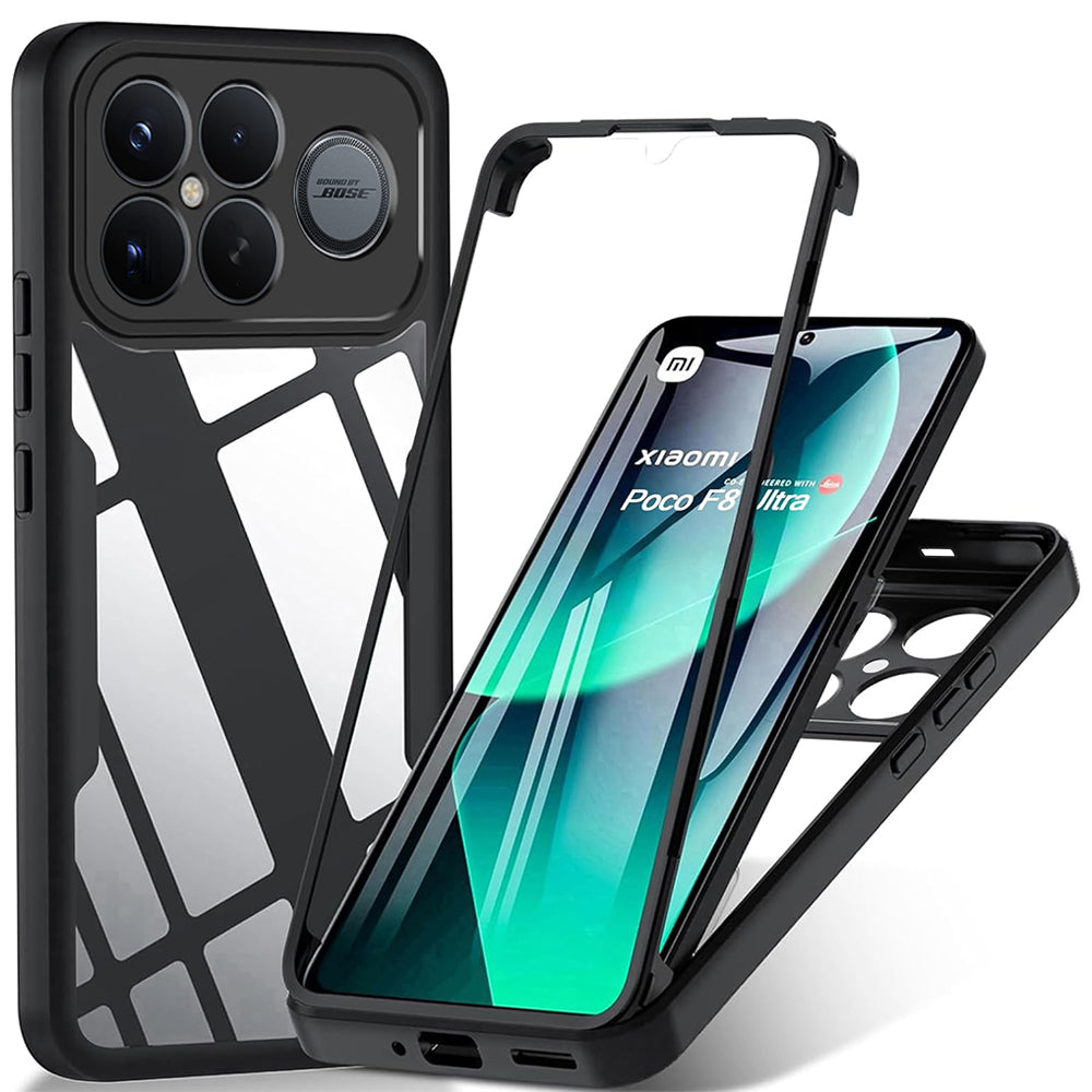 Custodia per Xiaomi Poco F8 Ultra, Techsuit, ColorVerse 360, Nera