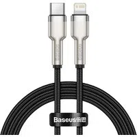 Cavo dati e ricarica USB-C - Lightning Baseus Cafule Metal Series, 20W, 1m, nero CATLJK-A01 — 3