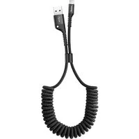 Cavo dati e ricarica USB-A - Lightning Baseus Fish Eye Spring, 18W, 1m, nero CALSR-01 CALSR-01 — 3