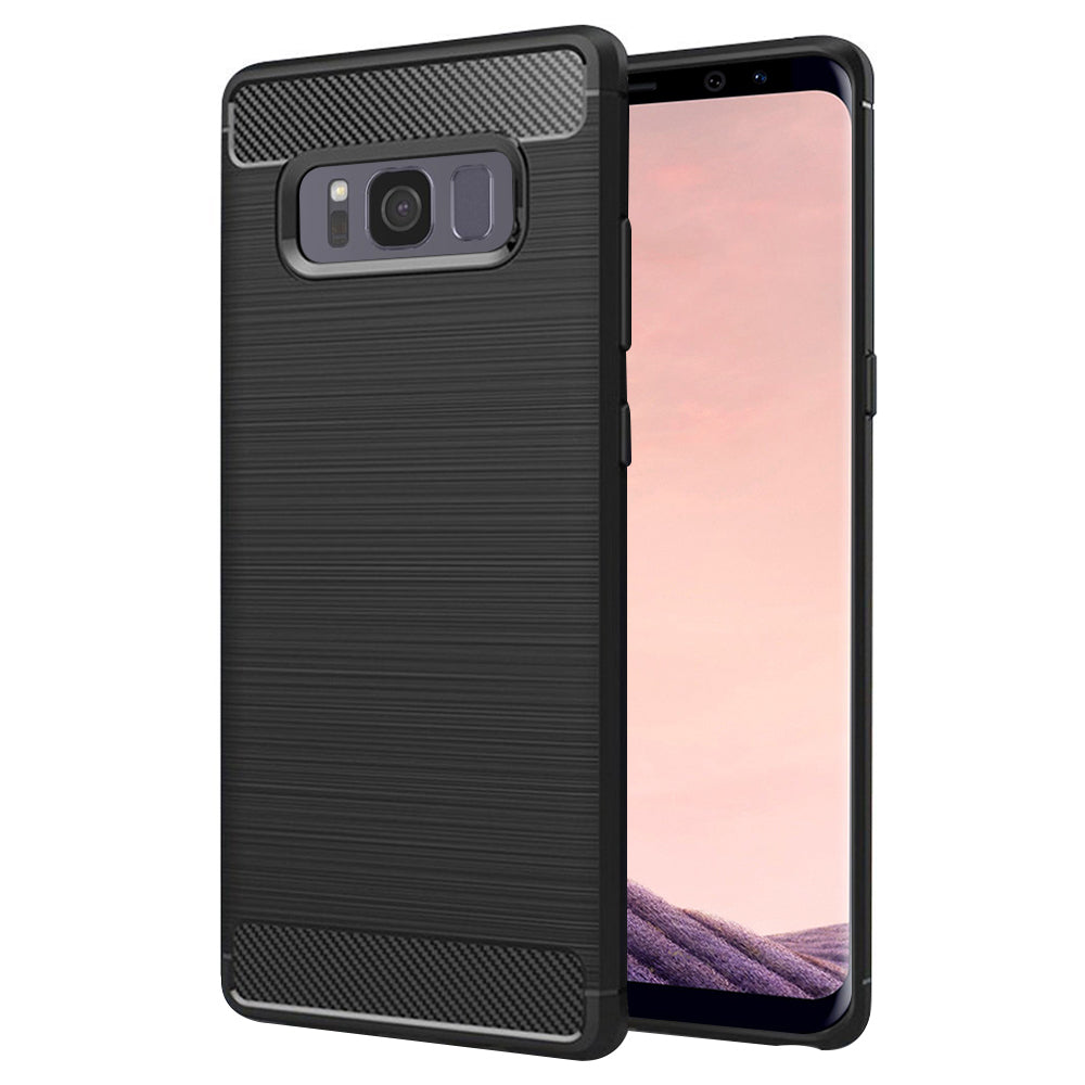 Techsuit Custodia per Samsung Galaxy S8+ G955, Techsuit, Carbonio, Nera