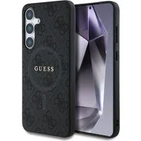 Custodia MagSafe per Samsung Galaxy S25 S931, Guess, 4G Ring Classic Logo, Nera — 3