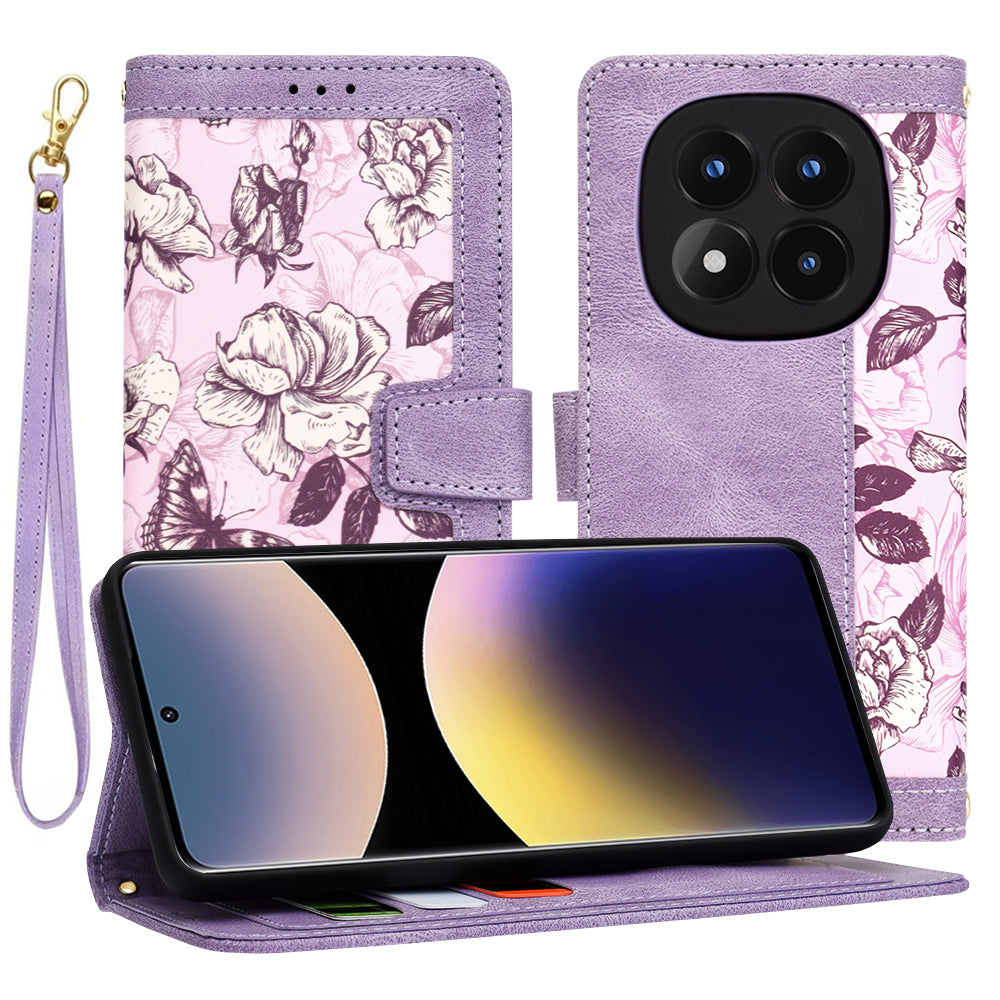 Custodia per Xiaomi Redmi Note 14 Pro 4G, Techsuit, FlipCraft, Viola
