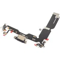 Nastro con Connettore di Ricarica - Microfono Apple iPhone 15 Plus, Nero — 3