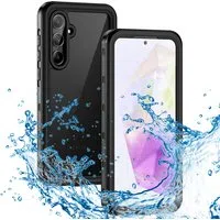Custodia Waterproof per Samsung Galaxy A35 5G A356, ShellBox, Nera — 3