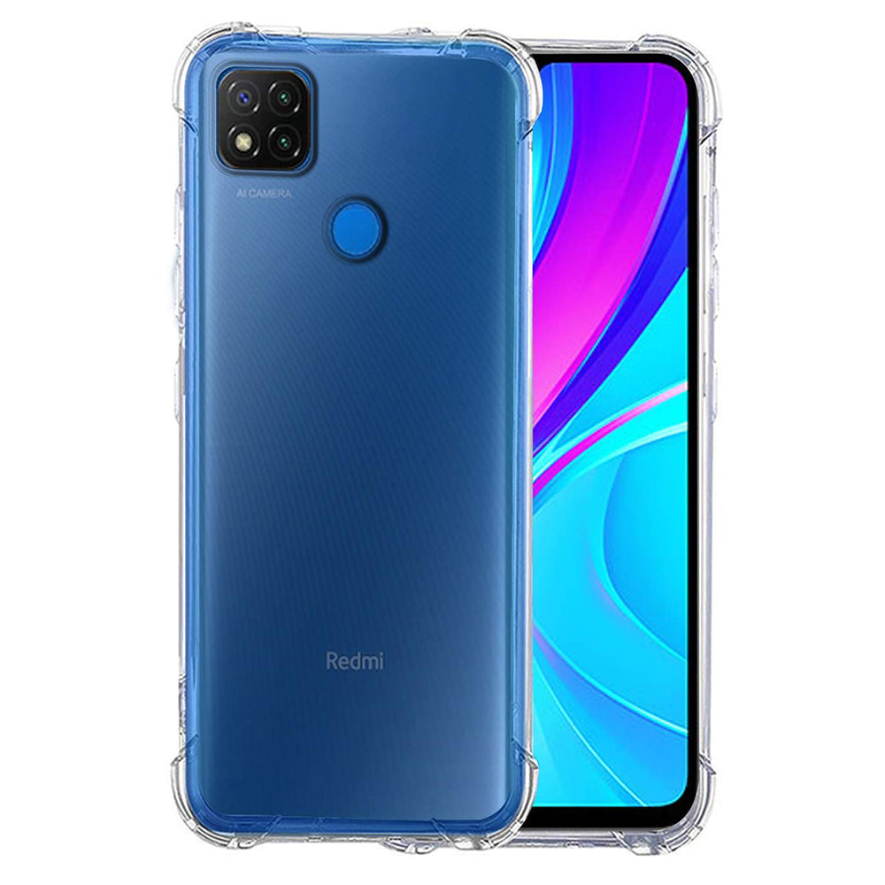 Custodia per Xiaomi Redmi 9C NFC / 9C, Techsuit, Shockproof Clear, Trasparente