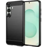 Custodia per Samsung Galaxy S25+ S936, Techsuit, Carbonio, Nera — 3