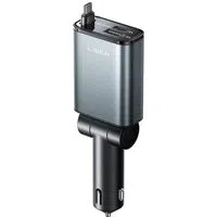 Caricabatterie Auto con Cavo USB-C Lisen, 57W, 3A, 1 x USB-A - 1 x USB-C, Nero YL0325010016 — 3