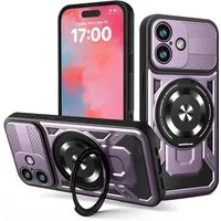 Custodia per Apple iPhone 17, Techsuit, RuggedCam, Viola — 3