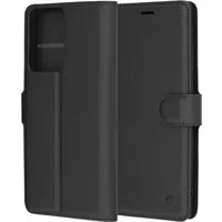 Custodia per Motorola Moto G85, Techsuit, Leather Folio, Nera — 3