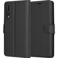 Custodia per Huawei P20 Pro, Techsuit, Leather Folio, Nera — 3