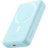 Batteria Esterna Wireless Baseus Magnetic Mini, 10000mAh, 30W, PD + FQI, 1 x QI - 1 x USB-C, Blu PPCX110203 — 3