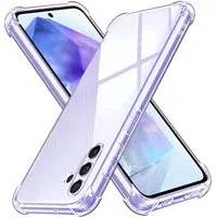 Custodia per Samsung Galaxy A55 5G A556, Techsuit, Shockproof Clear, Trasparente — 3