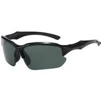 Occhiali da Ciclismo Unisex Techsuit 9301, Protezione UV, Neri — 3