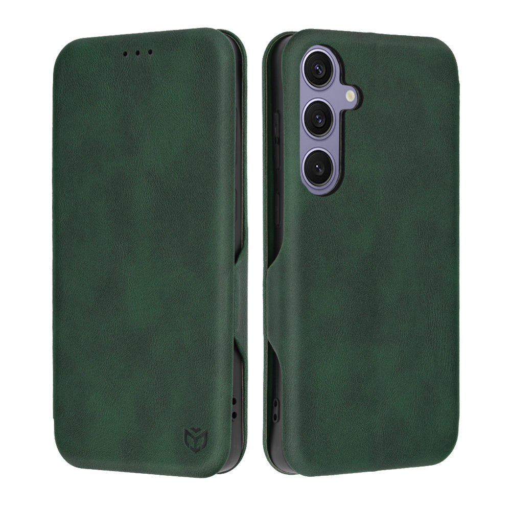 Techsuit Custodia per Samsung Galaxy S24+ S926, Techsuit, Safe Wallet Plus, Verde